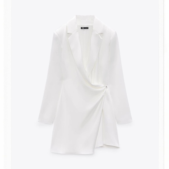 Satin effect. blazer like dress - Picture 1 of 2